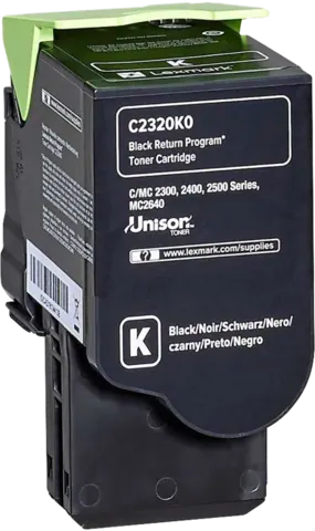 Original Lexmark C2320K0 Toner Schwarz