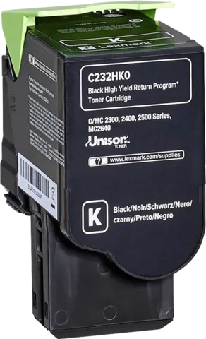 Original Lexmark C232HK0 Toner Schwarz