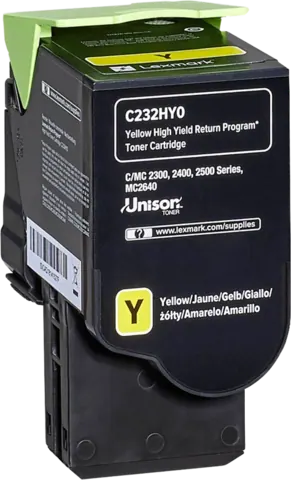 Original Lexmark C232HY0 Toner Yellow