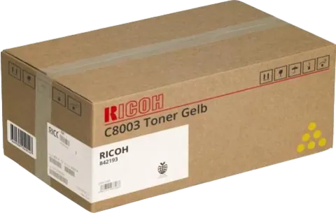 Original Ricoh C8003Y (842193) Toner Gelb