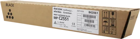 Original Ricoh 842061 MP C2551BK Toner Schwarz