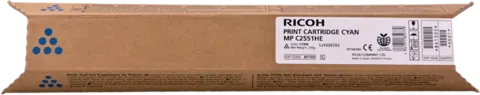 Original Ricoh 842064 MP C2551HEC Toner Cyan