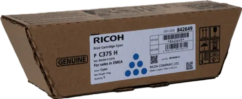 Original Ricoh P C375H / 842649 Toner Cyan