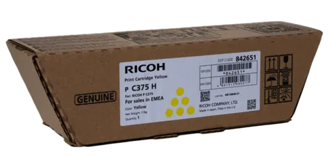 Original Ricoh P C375H / 842651 Toner Gelb