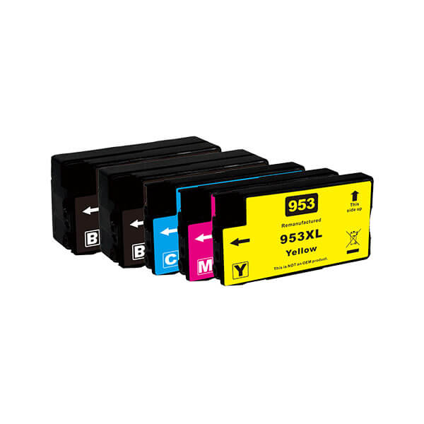 Kompatibel zu HP 953 XL Tinten Spar-Set 2BK,C,M,Y (5 Stk.)