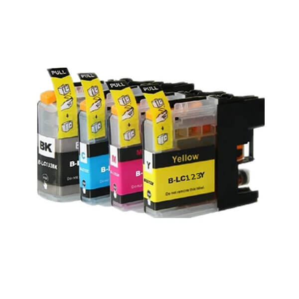 Kompatibel zu Brother LC-121 / LC-123 Tinten Spar-Set (4 Stk.)