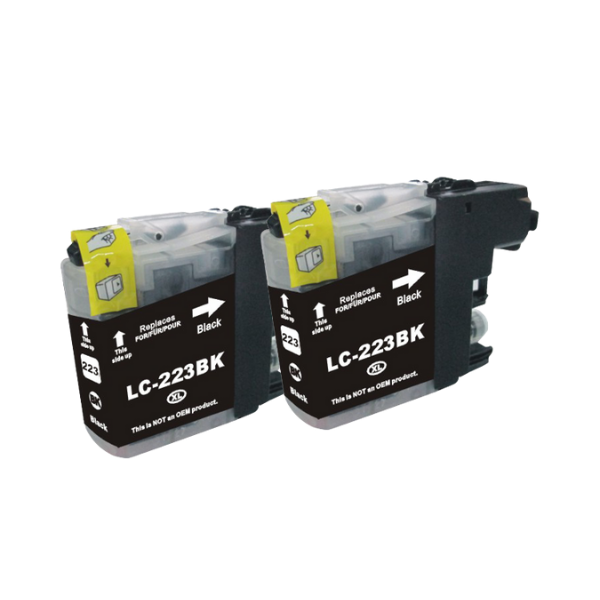 Kompatibel zu Brother LC-223BK Tinte Black 2 Stk.