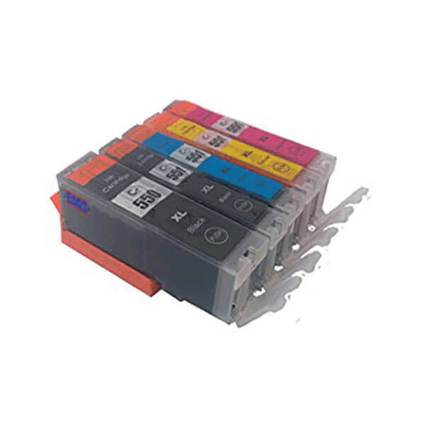 Kompatibel zu Canon (6431B001) PGI-550 XL Tinten Spar-Set (5 Stk.)