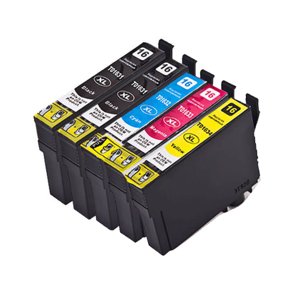 Kompatibel zu Epson 16 XL Multipack 5 Stk (2BK,C,M,Y)