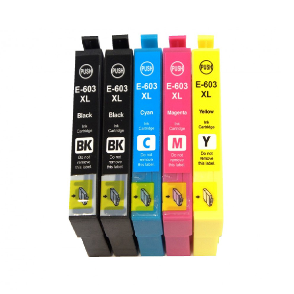 Kompatibel zu Epson 603XL Druckerpatronen Spar-Set 2BK,C,M,Y (5 Stk.)