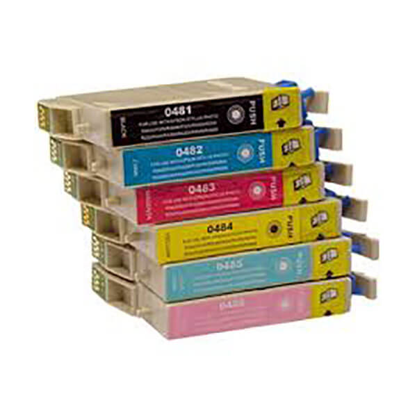 Kompatibel zu Epson T0487 Spar Set (BK,C,M,Y,LC,LM) 6 Stk.