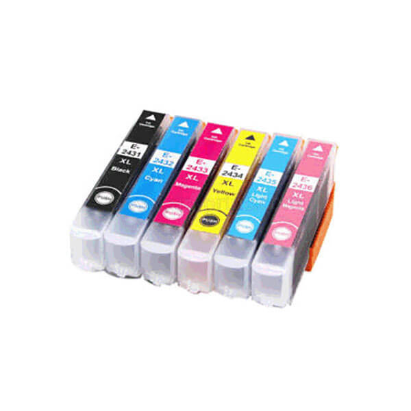 Kompatibel zu Epson (C13T24384011) T2438 / 24XL Tinten Spar-Set (6 Stk.)