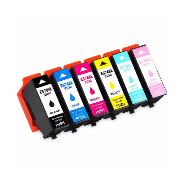 Kompatibel zu Epson 378XL (C13T37984010) Tintenpatronen Multipack (6 Stk.)