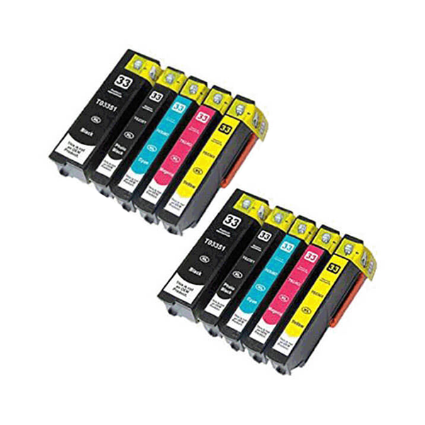 Kompatibel zu Epson 33XL / T3357 Multipack  10 Stk. (2C,2Y,2M,2BK,2PBK)