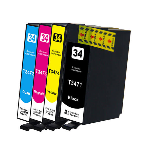 Kompatibel zu Epson 34XL / T3476 (C13T34764010) Tinten Spar-Set (4 Stk.)