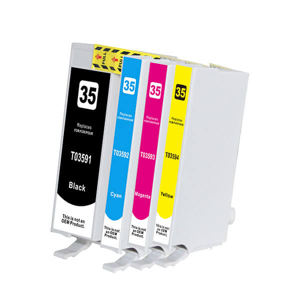 Kompatibel zu Epson (C13T35964010) T35XL Tintenpatronen Spar-Set (4 Stk.)