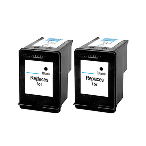 Kompatibel zu HP 62 XL Tinten Schwarz 2 Stk.