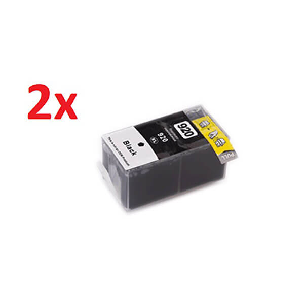 Kompatibel zu HP 920 XL Tinte Black (2 Stk.)