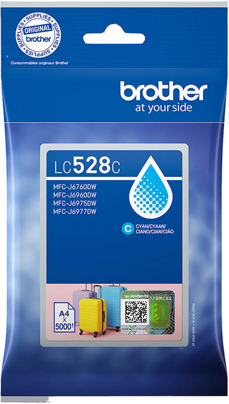 Original Brother LC528C Druckerpatrone Cyan