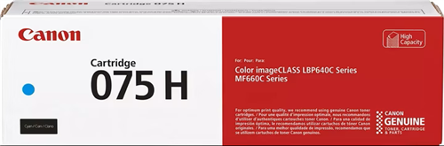 Original Canon 075 hc / 6368C002 Toner Cyan