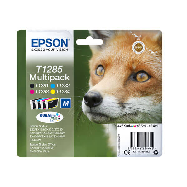 Original Epson (C13T12854012) T1285 Tintenpatrone Multipack (4 Stk.)