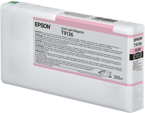 Original Epson T9136 (C13T91360N) Light Magenta Tintenpatrone