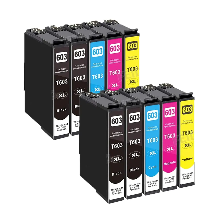 Alternativ zu Epson 603XL Tintenpatronen Multipack 4BK,2C,2M,2Y (10 Stk.)
