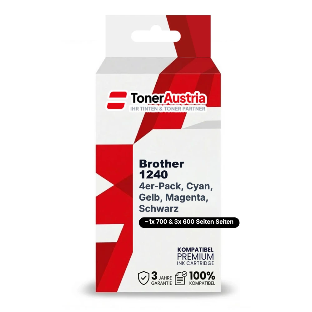 Kompatibel zu Brother LC-1240 Tinten Spar-Set (4 Stk.)