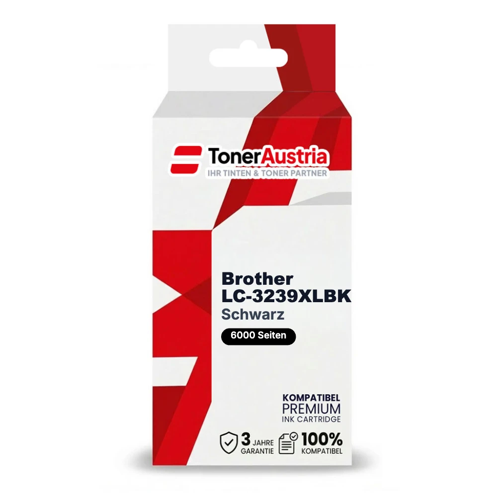 Kompatibel zu Brother LC-3239XLBK (LC3239XLBK) Druckerpatrone Schwarz