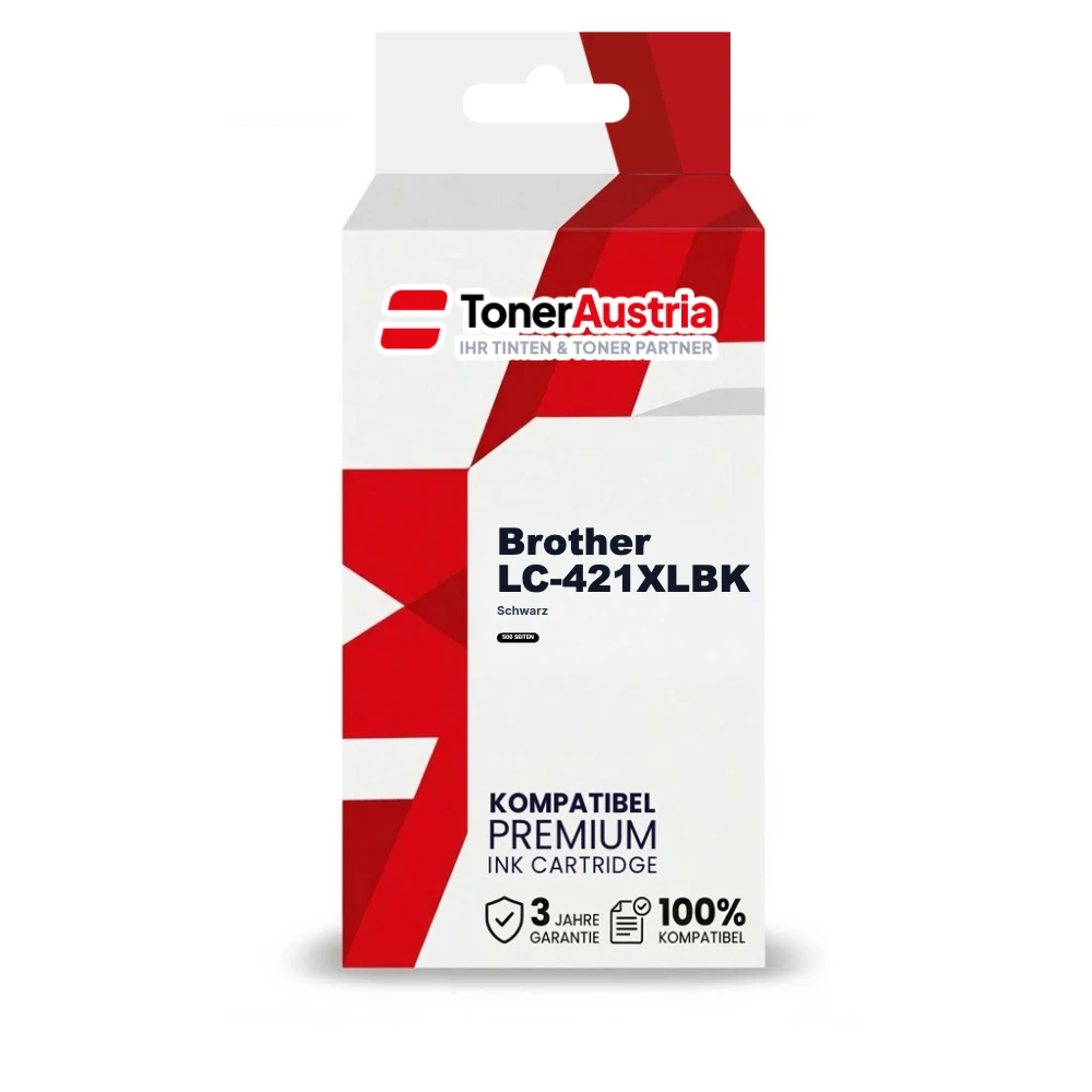 Kompatibel zu Brother LC-421XLBK Druckerpatrone Schwarz