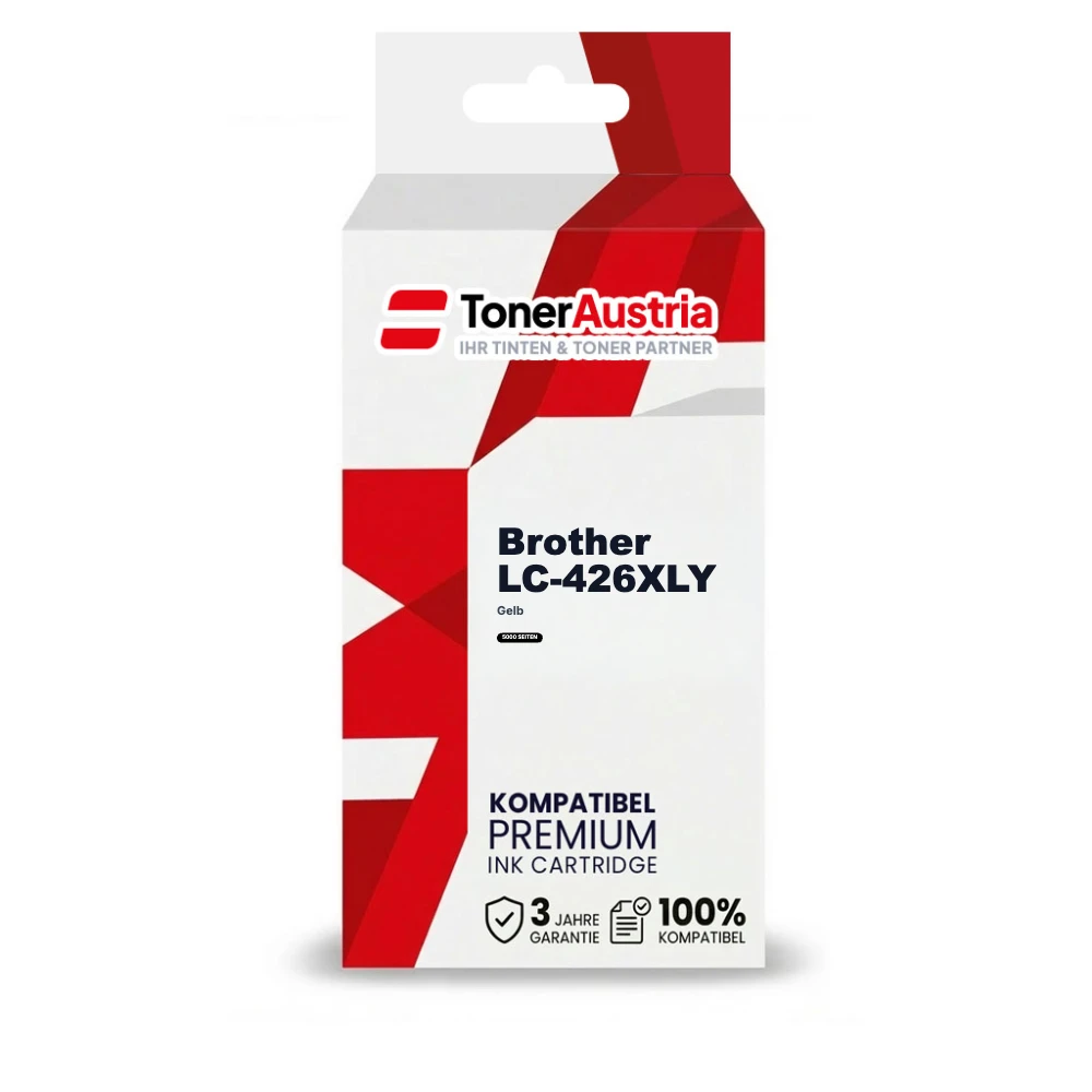 Kompatibel zu Brother LC-426XLY Druckerpatrone Gelb