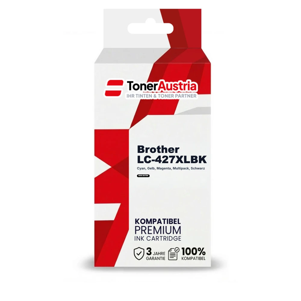 Kompatibel zu Brother LC427XL C,M,Y, BK (LC-427XL) Spar-Set (4 Stk.)