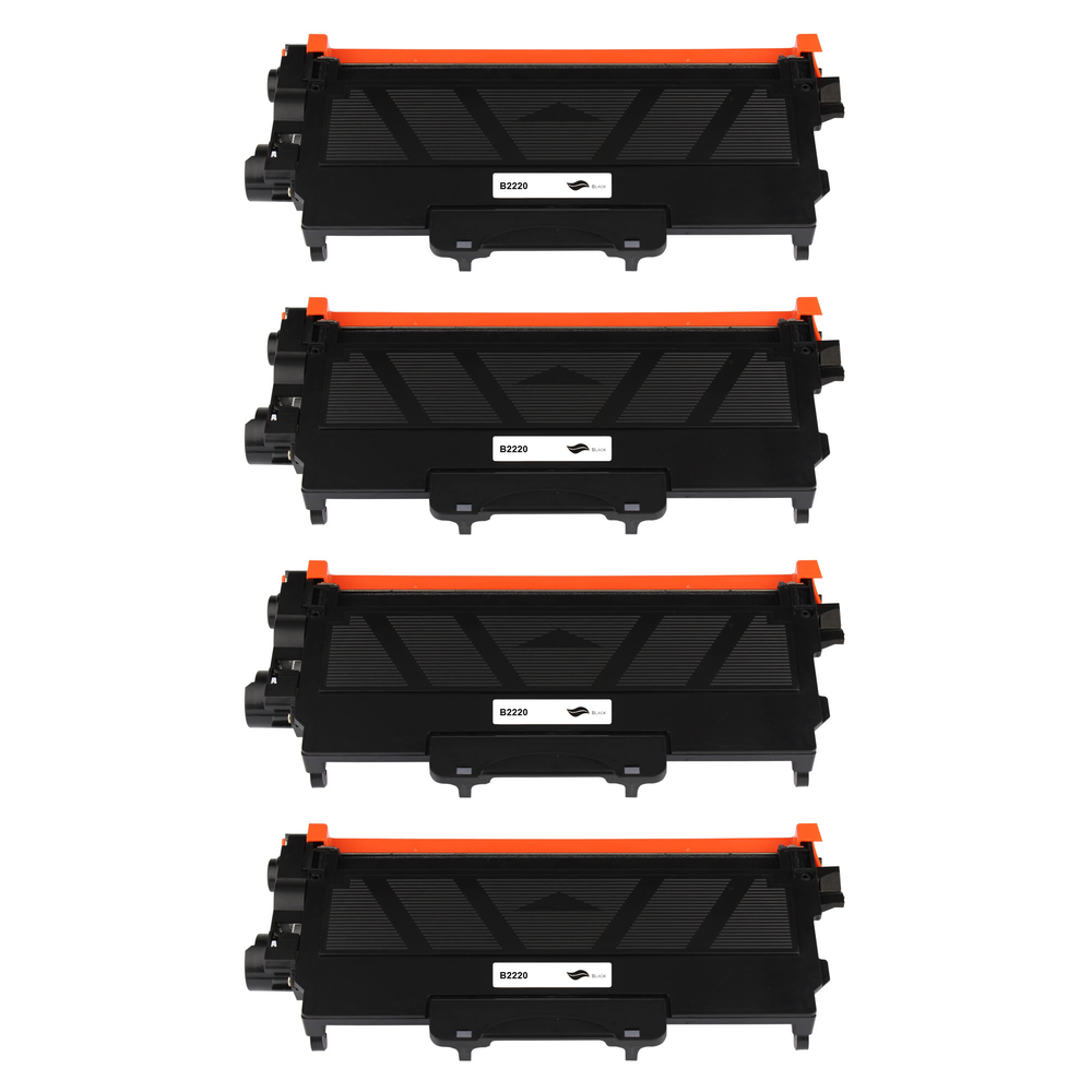 Kompatibel zu Brother TN-2220 Toner Schwarz Spar -Set 4 Stk.