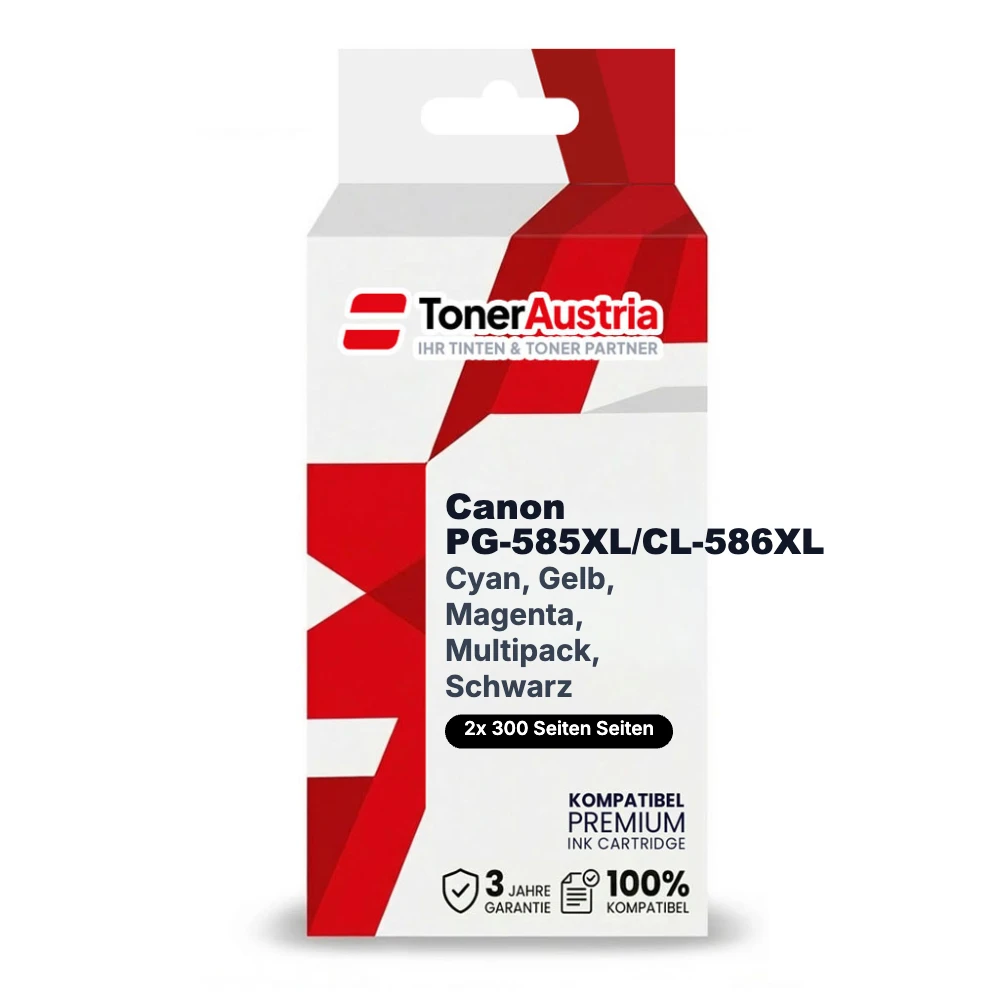 Kompatibel zu Canon PG-585XL/CL-586XL Druckerpatronen Spar-Set 2 Stk.
