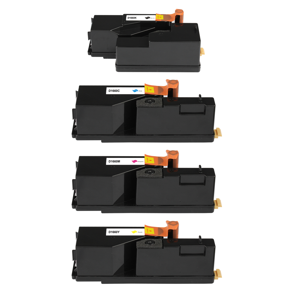 Kompatibel zu Dell 593-11130 (C1660) Toner Spar-Set (4 Stk.)