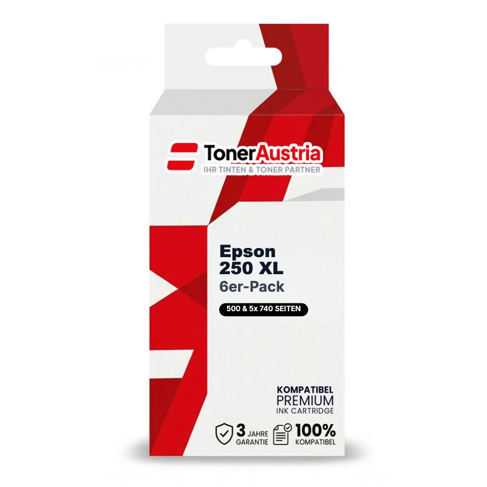 Kompatibel zu Epson 250 XL / C13T16P84010 Druckerpatrone Schwarz,Cyan,Magenta,Gelb,Light Cyan,Light Magenta,6er-Pack