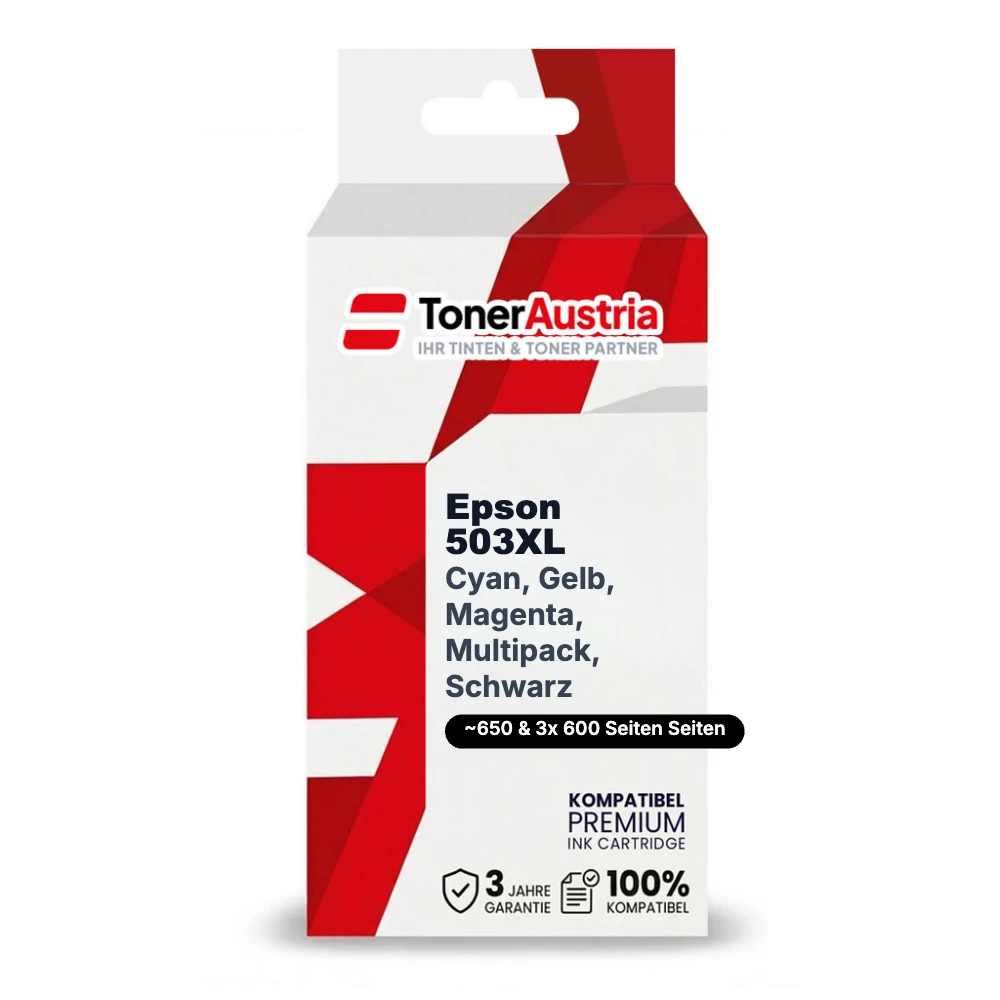 Kompatibel zu Epson 503XL Tintenpatronen Multipack (C13T09R64010) 4 Stk.