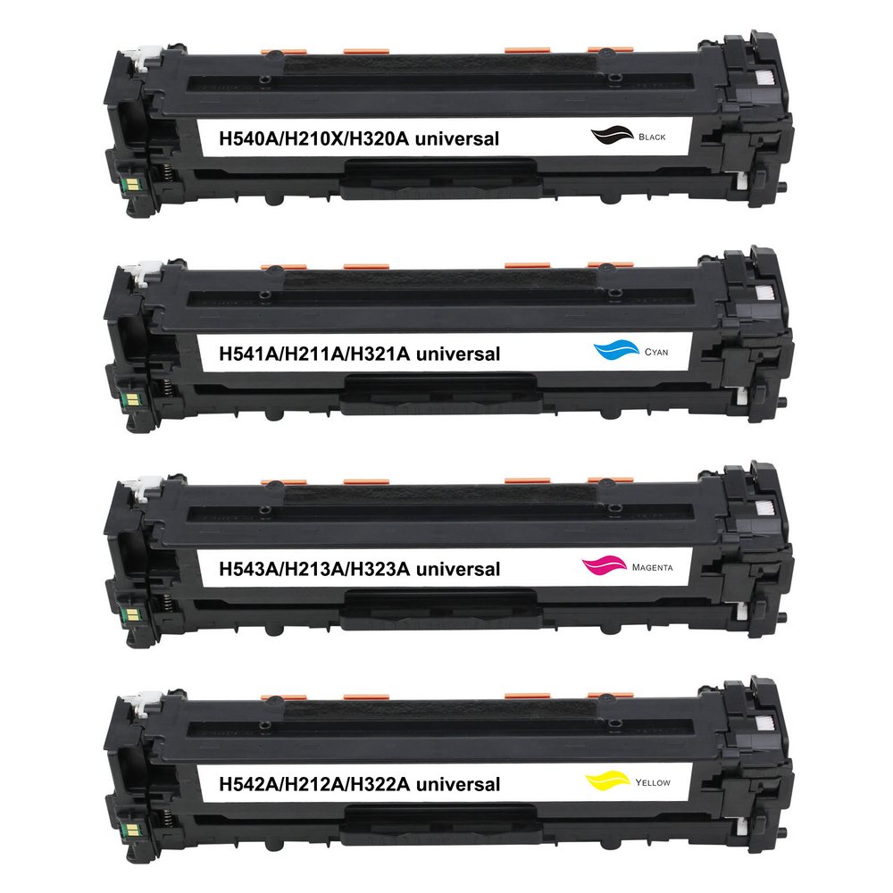 Kompatibel zu HP CB540A / 125A Toner Spar-Set (4 Stk.)