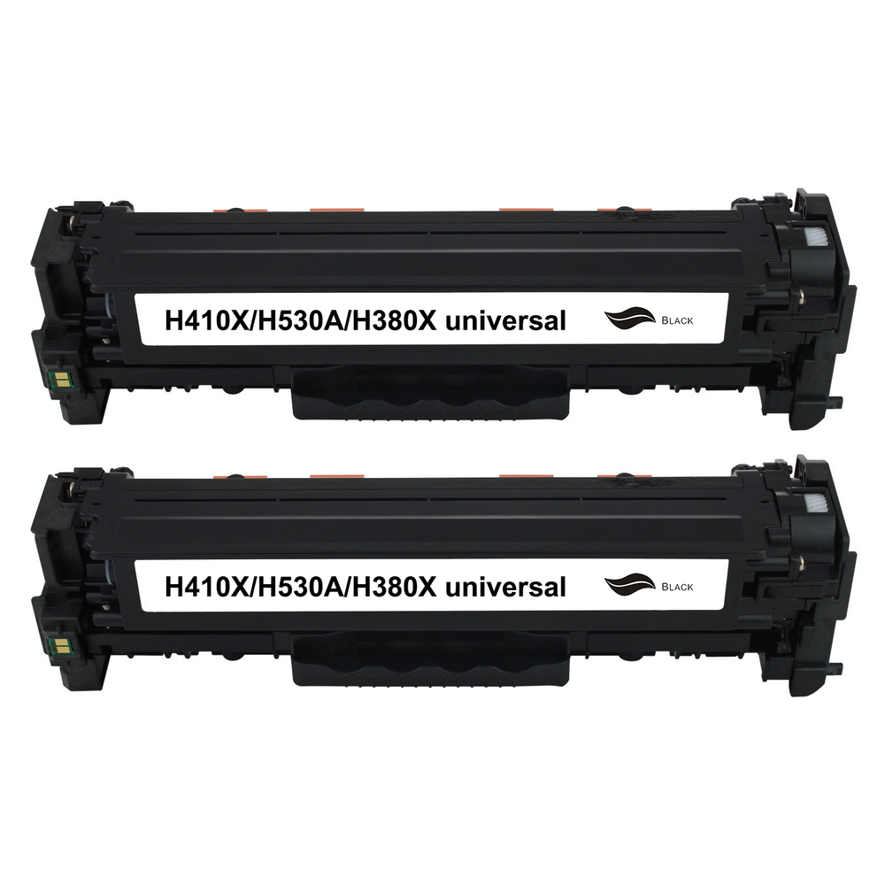 Kompatibel zu HP CC530A / 304A Toner Black Spar-Set (2 Stk.)