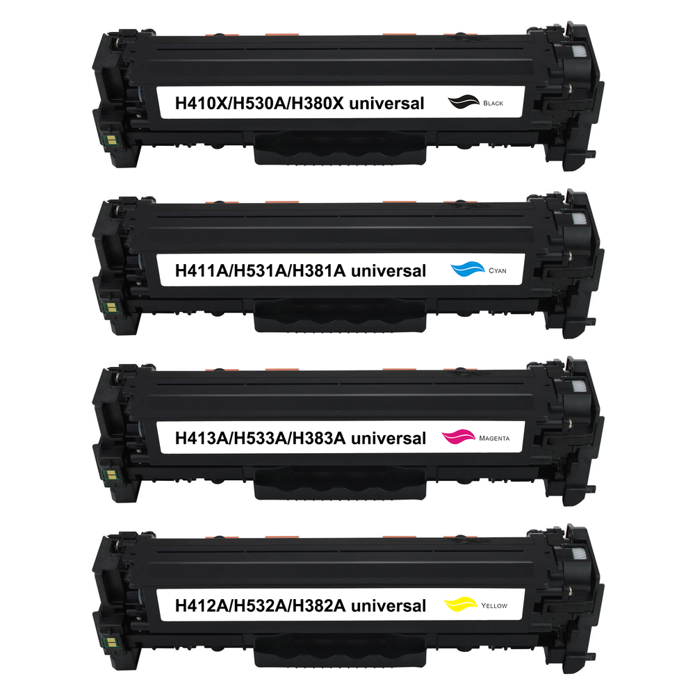 Kompatibel zu HP CC530A / 304A Toner Spar-Set