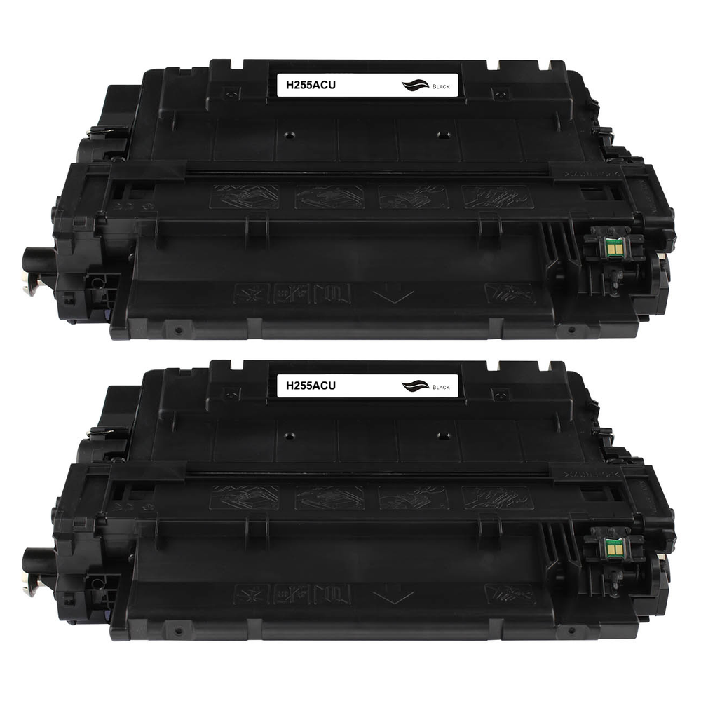 Kompatibel zu HP CE255A (55A) Toner Black Spar-Set (2 Stk.)