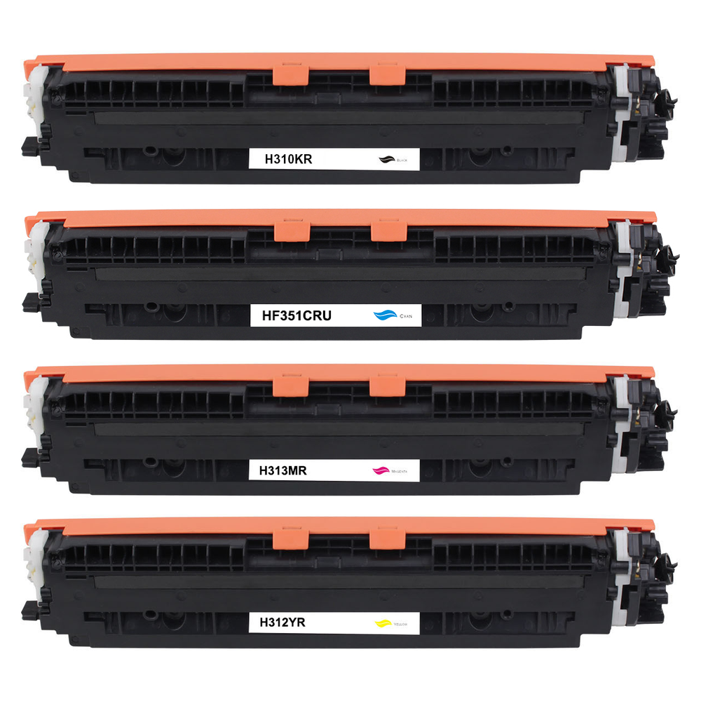 Kompatibel zu HP CE310A / 126A Toner Spar-Set (4 Stk.)
