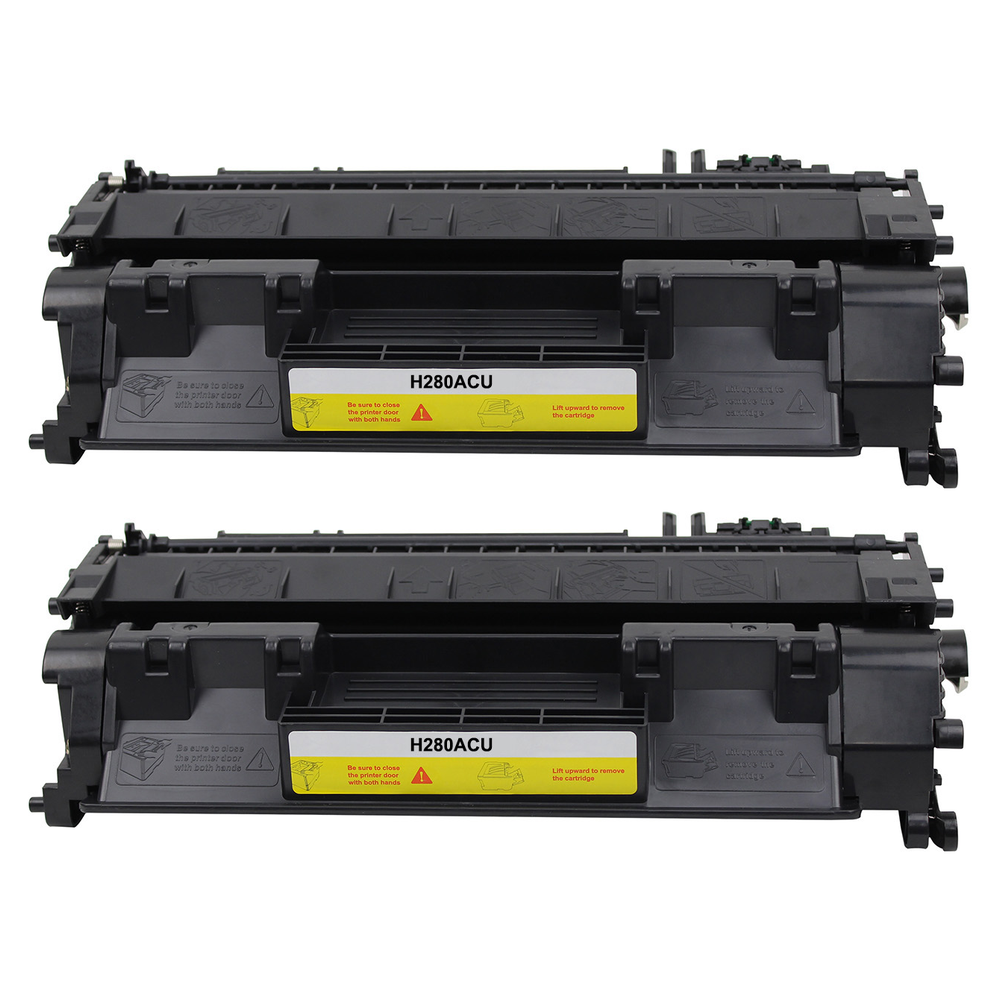 Kompatibel zu HP CE505X / 05X  Toner Black  Spar-Set (2 Stk.)