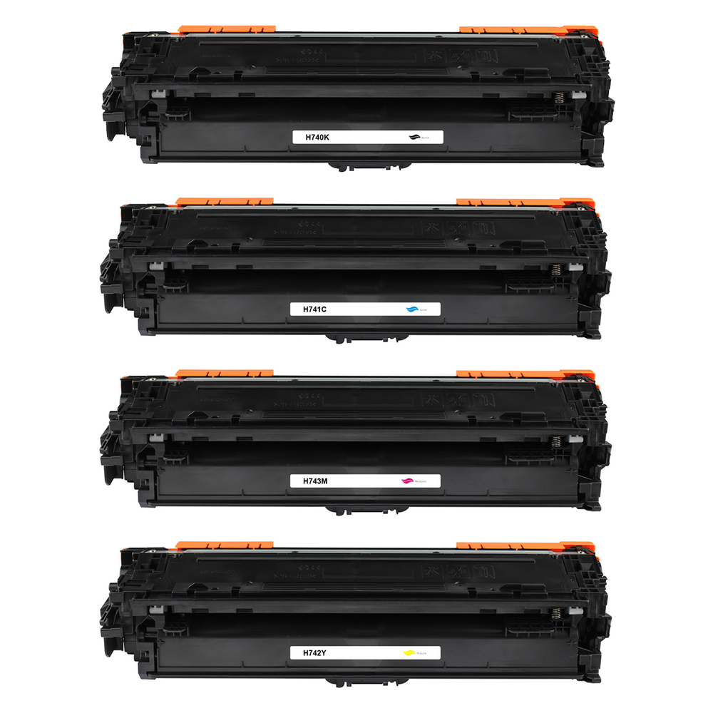 Kompatibel zu HP CE740A / 307A Toner Spar-Set (4 Stk.)