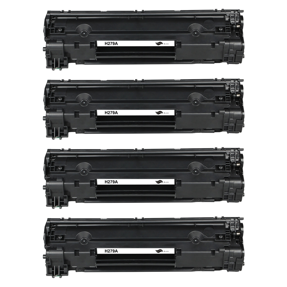 Kompatibel zu HP CF279A Toner Black Spar-Set (4 Stk.)