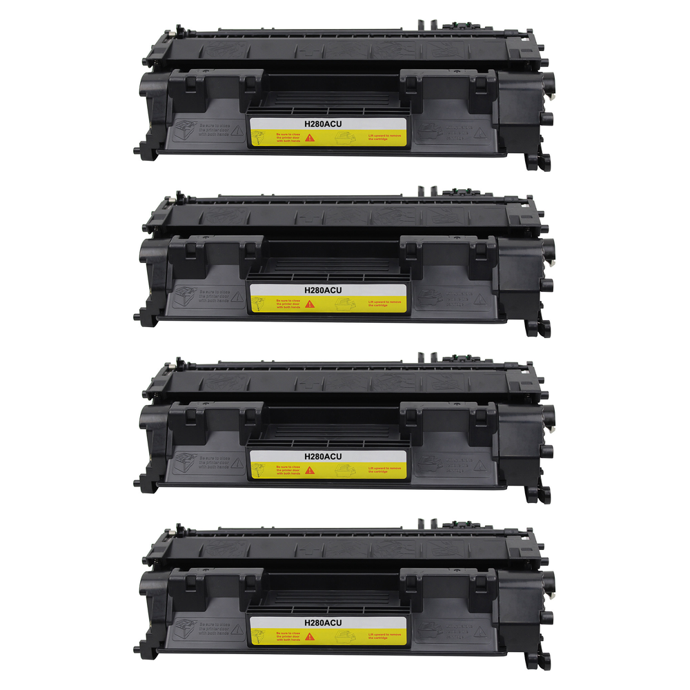 Kompatibel zu HP CF280X / 80X  Toner Black Spar-Set (4 Stk.)