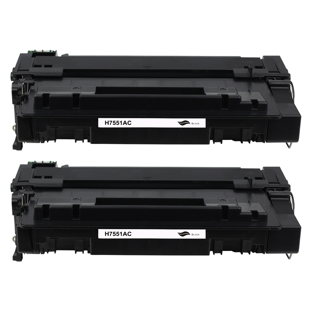 Kompatibel zu HP Q7551X Toner Black Spar-Set (2 Stk.)