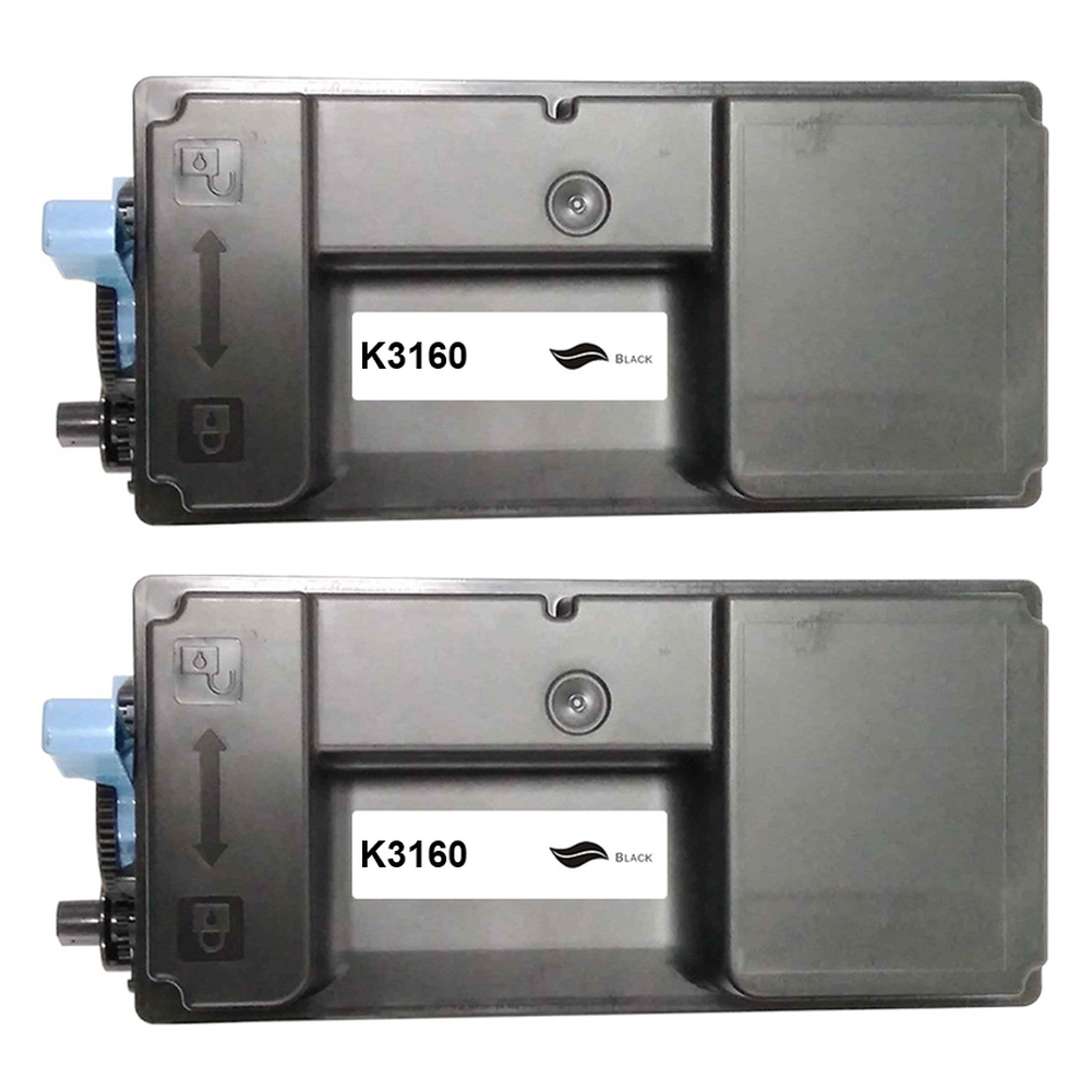Kompatibel zu Kyocera TK-3160 Toner Black Spar-Set 2 Stk.