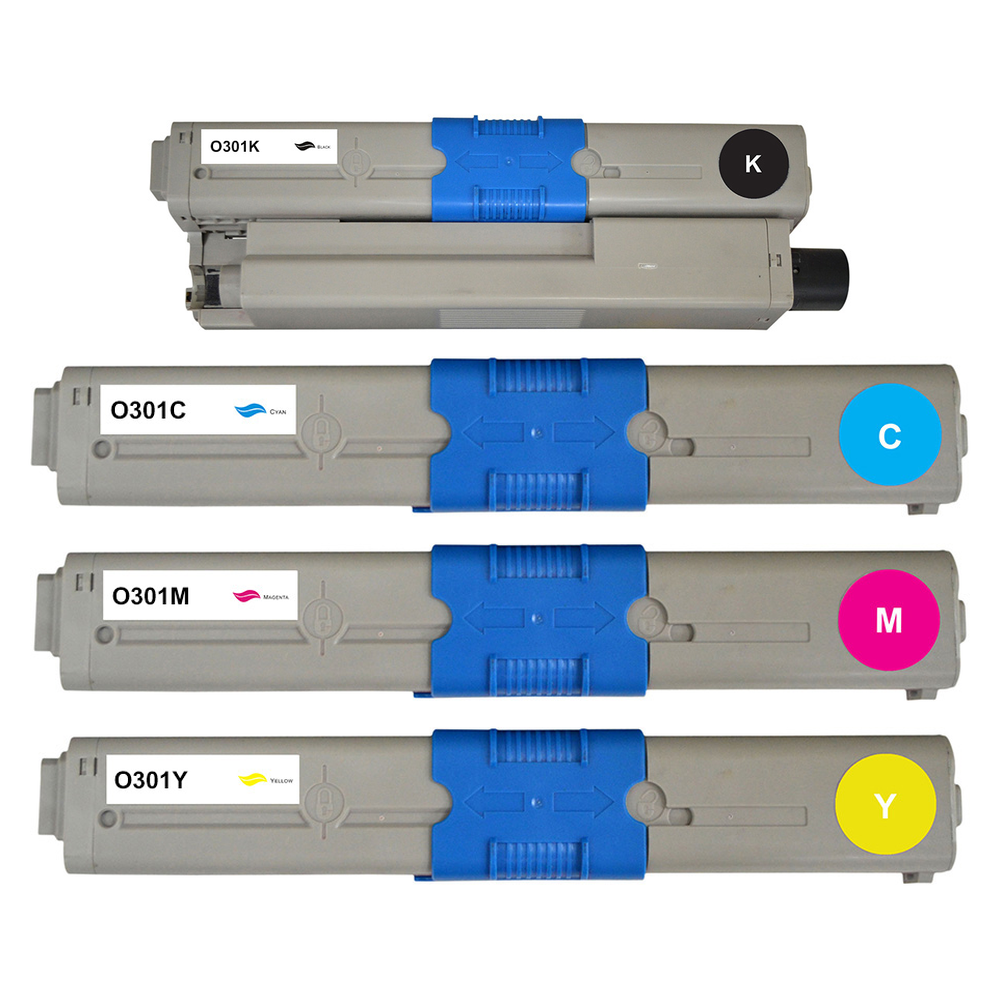 Kompatibel zu OKI (44973536 - 44973533) C321 Toner Spar-Set 4 Stk.