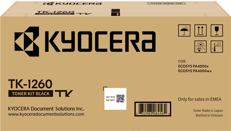 Original Kyocera TK-1260 / T0C150NL0 Toner Schwarz